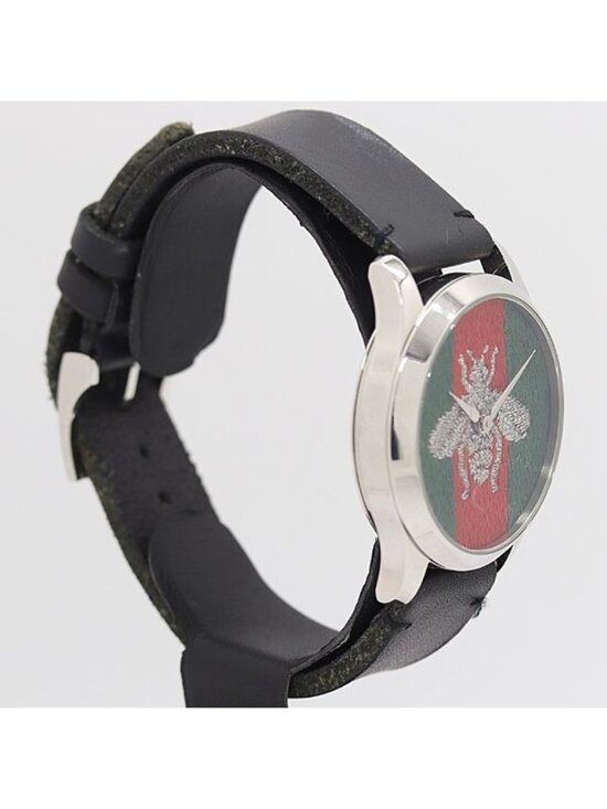 Gucci Timeless 126.4 Date Quartz Bee Sherry Line Dial Watch main image 4